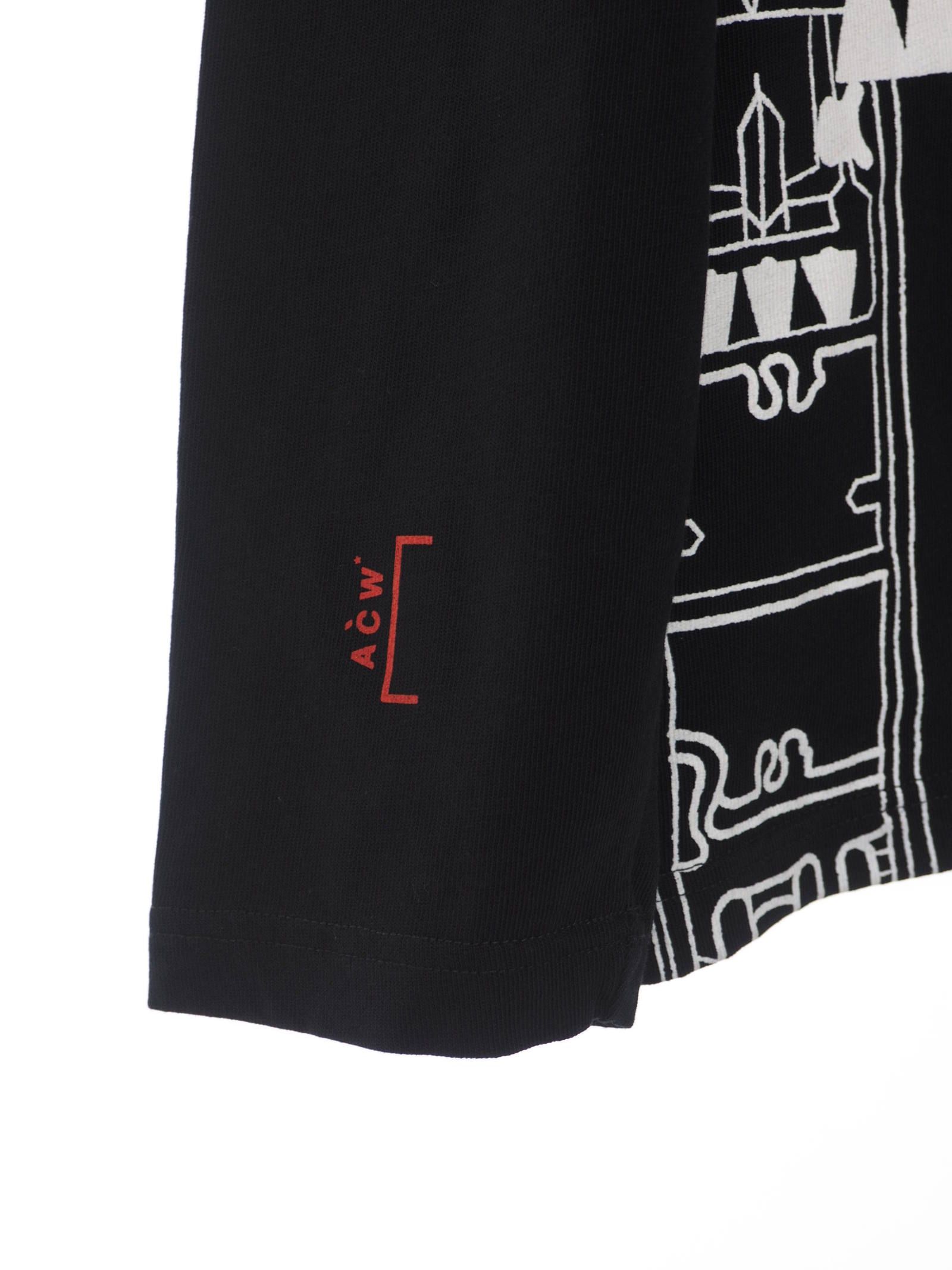 メカニカルプリント 長袖 Tシャツ BLUEPRINT LONG SLEEVE T-SHIRT BLACK
