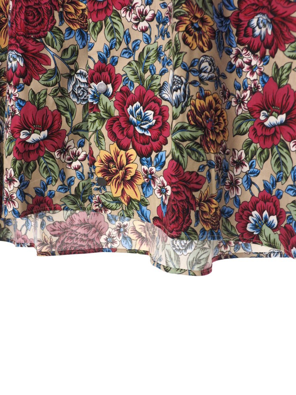 マネグラフィック フラワープリント 半袖 シャツ MANE Flower Short Sleeve Shirt BEIGE