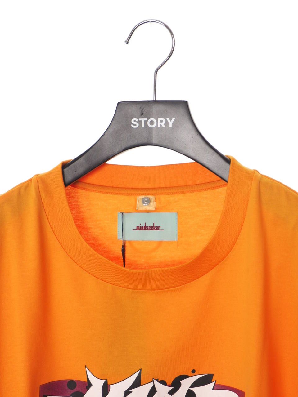 シティグラフィック 長袖 Tシャツ M City Graffiti Long Sleeve Tee ORANGE