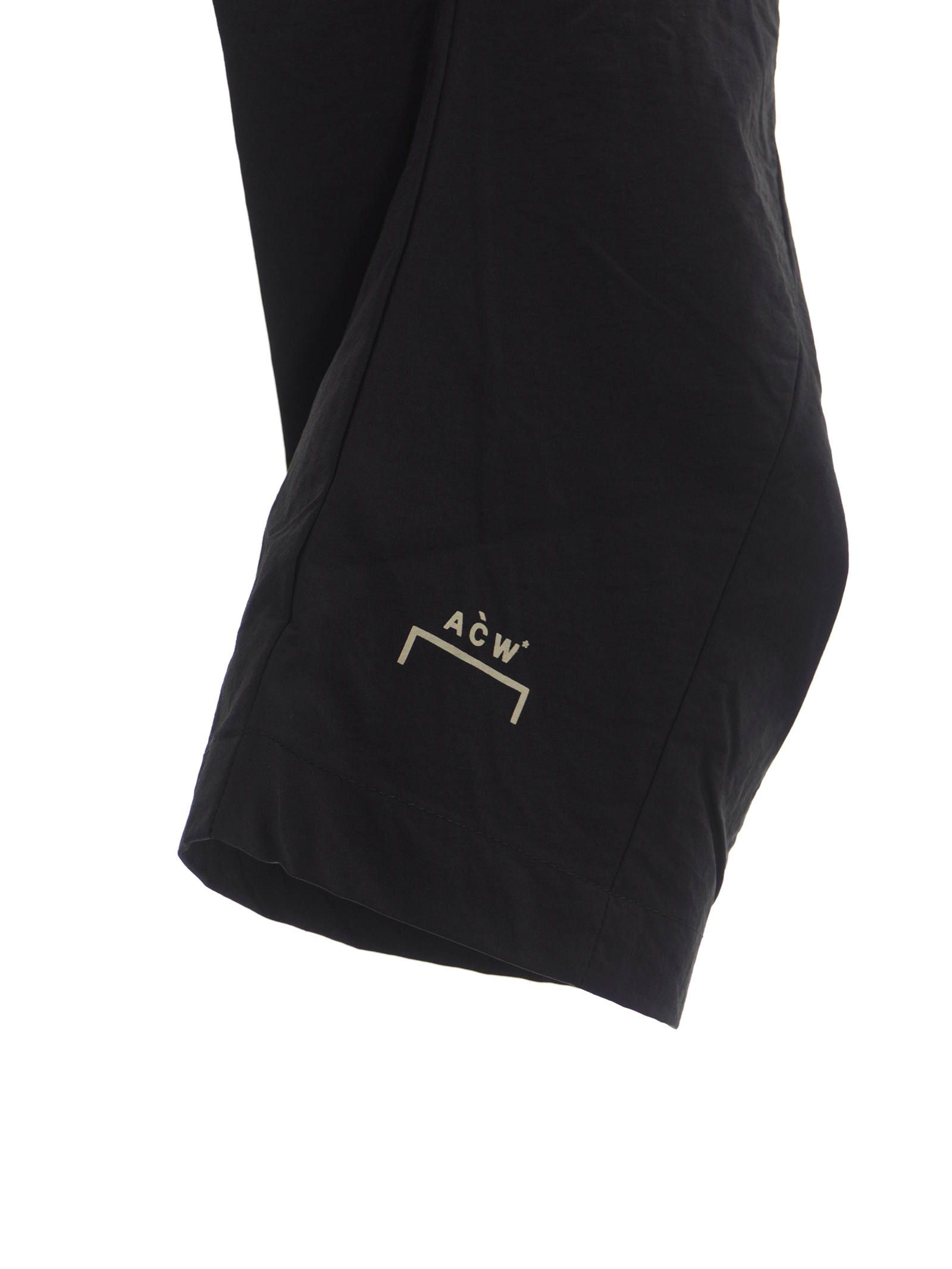 カーブ ナイロン カーゴパンツ CURVE TROUSER BLACK