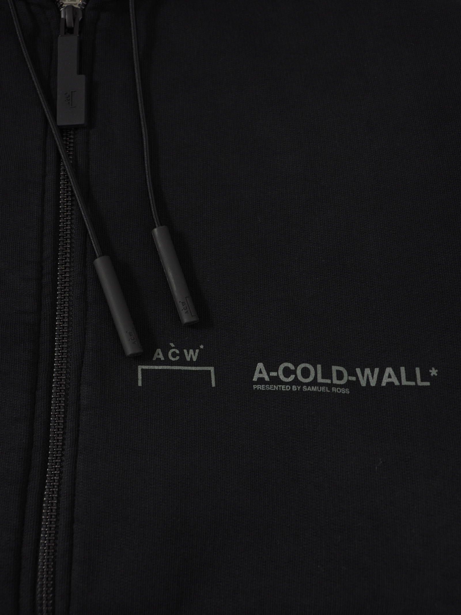 A-COLD-WALL* - ロゴジップフーディー パーカー LOGO ZIP HOODY BLACK