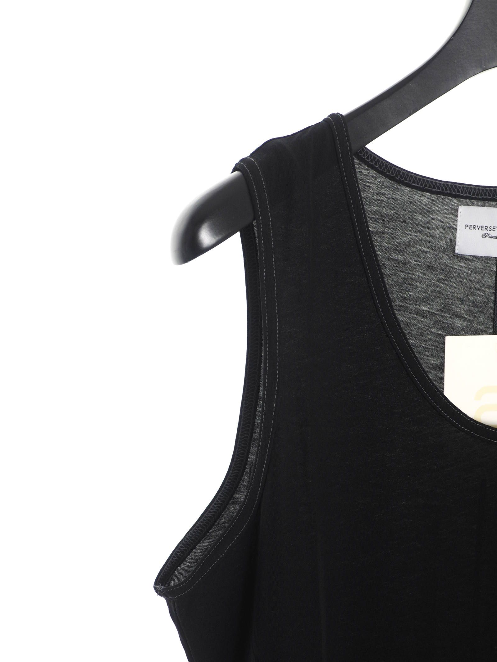 ロングタンクトップ LONG TANK TOP - BLACK