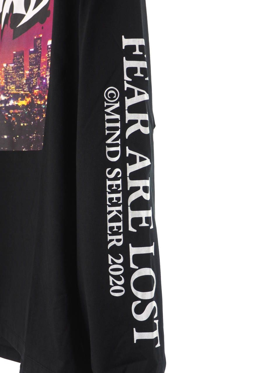 シティグラフィック 長袖 Tシャツ M City Graffiti Long Sleeve Tee BLACK