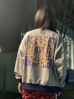 ボックスロゴ オーバーサイズ スウェット Box Logo Mix R Over Size Sweat Shirt GRAY