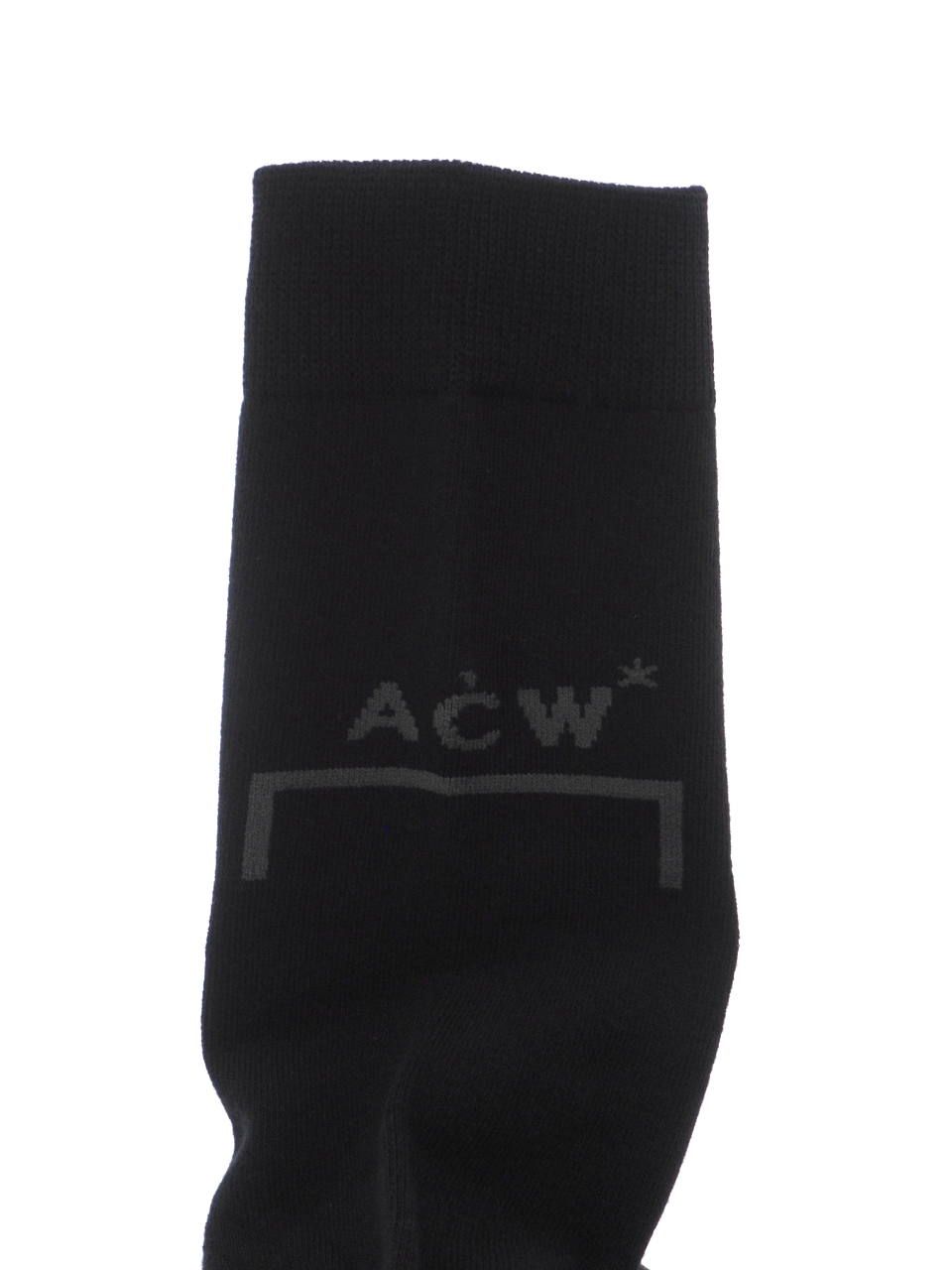 ロゴソックス / BLOCK LOGO SOCK / ブラック × グレー
