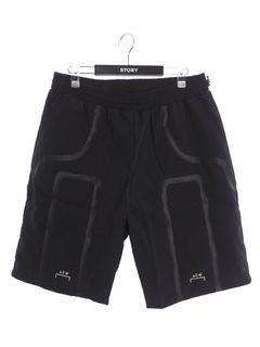 テーププリント ハーフ トラックショーツ BRACKET TAPED TRACK SHORTS BLACK