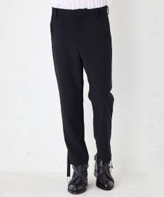 テープスリット テーパード スラックス TAPE SLIT TROSERS “D.C” BLACK