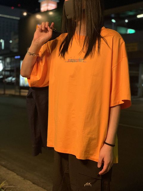 モネロゴ 半袖 Tシャツ MONE Logo Short Sleeve Tee ORANGE
