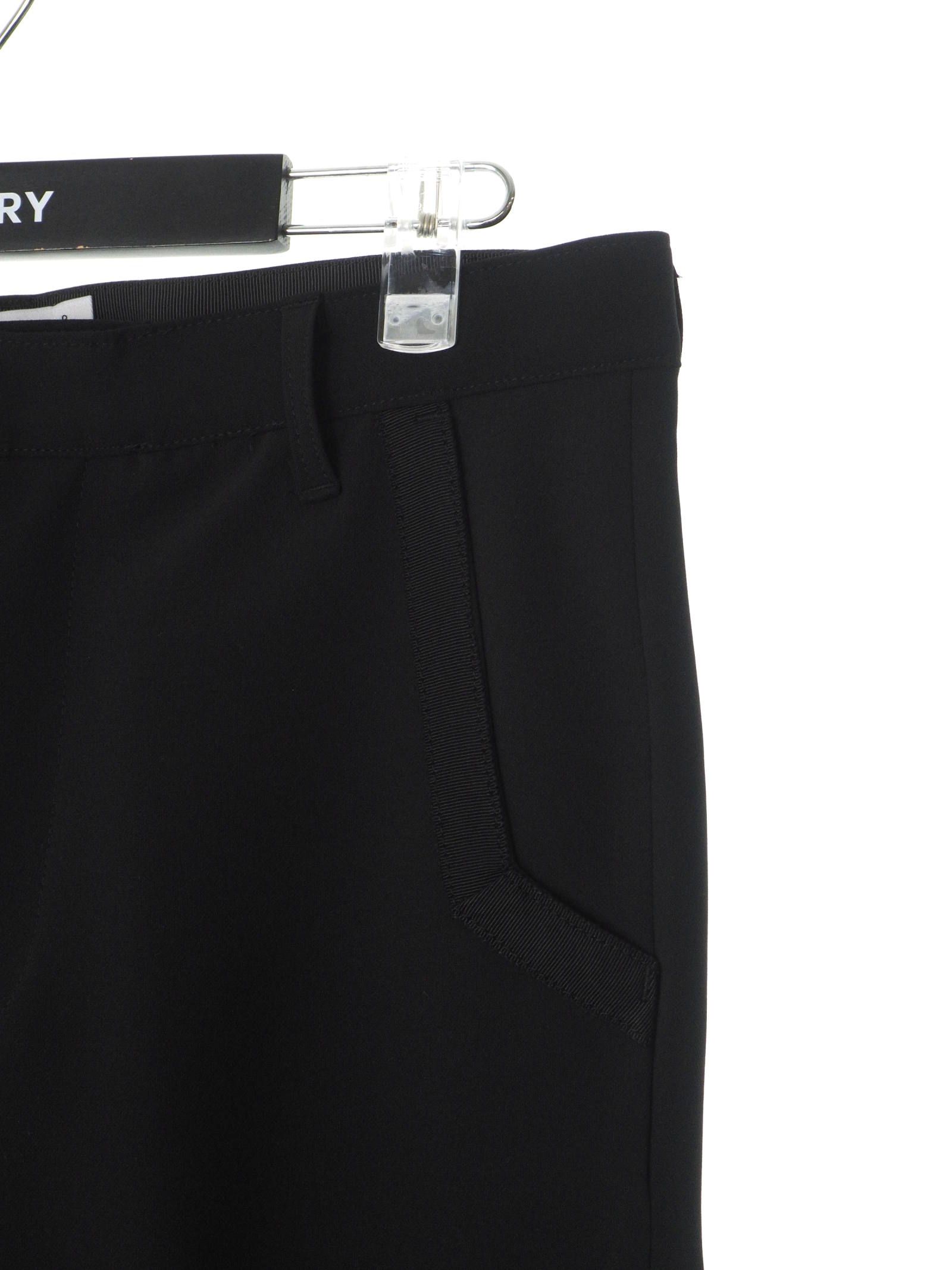 テープスリット テーパード スラックス TAPE SLIT TROSERS “D.C” BLACK