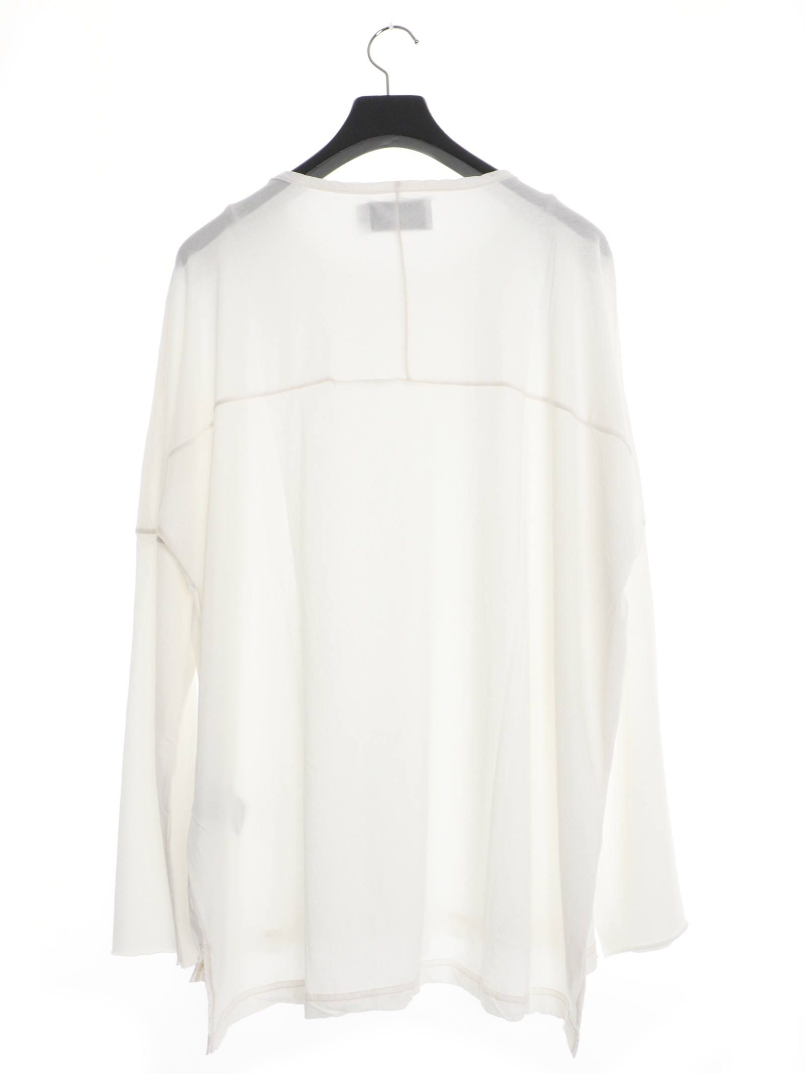 ルーズシルエット カットオフ ドルマンカットソー /  DOLMAN L/S / オフホワイト