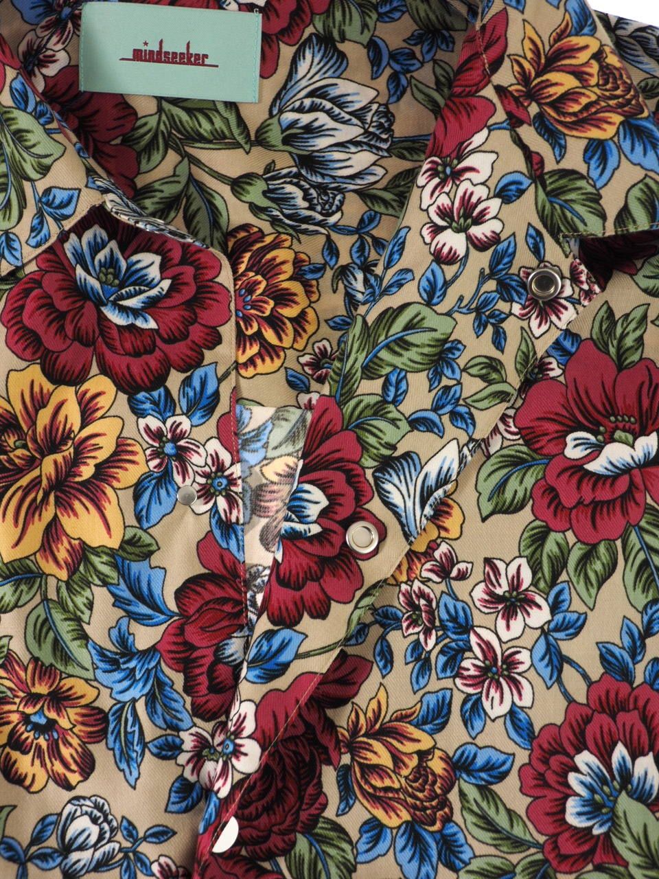 マネグラフィック フラワープリント 半袖 シャツ MANE Flower Short Sleeve Shirt BEIGE