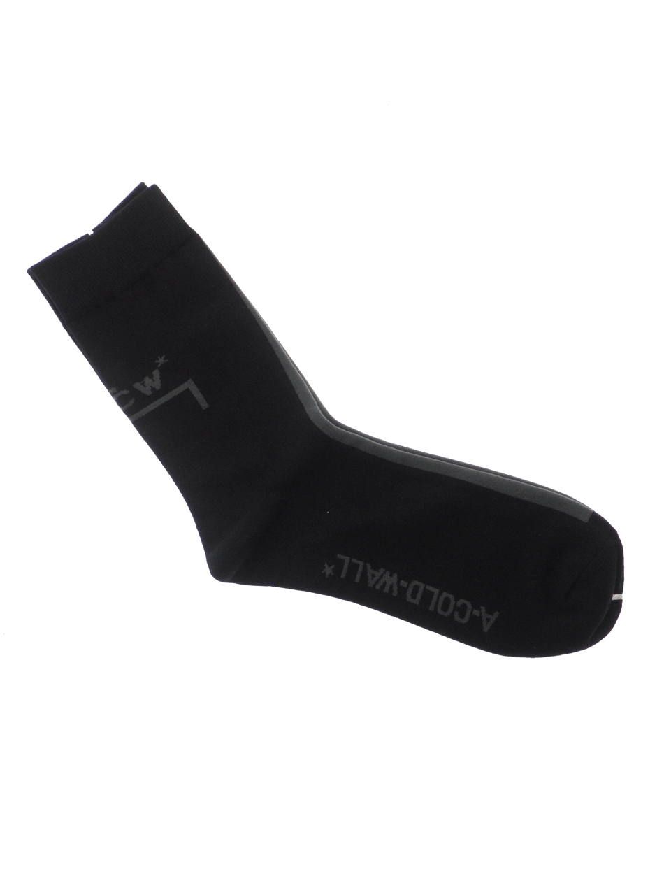 ロゴソックス / BLOCK LOGO SOCK / ブラック × グレー