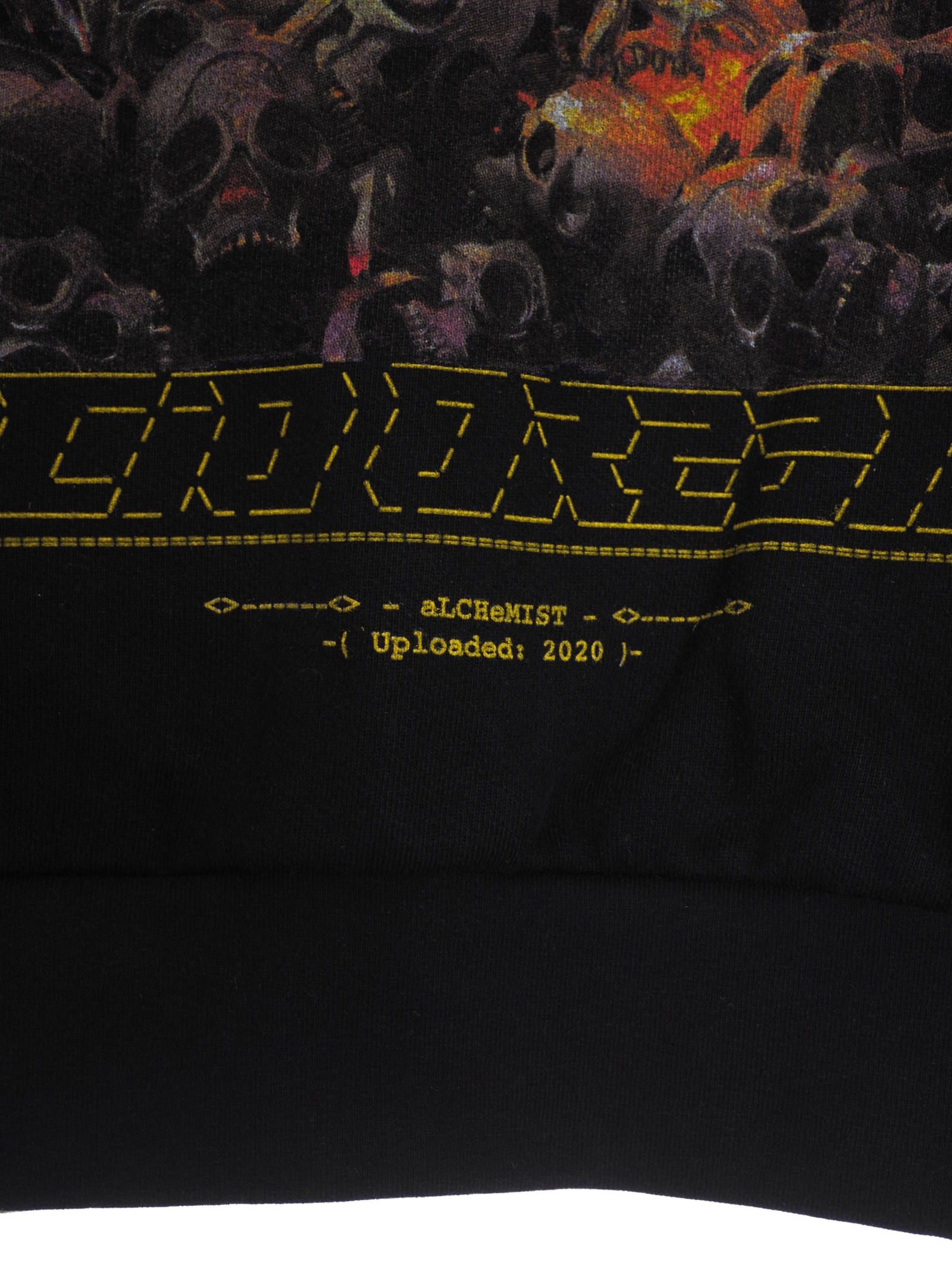 グラフィックプリント プルオーバー パーカー APEX HOODIE BLACK