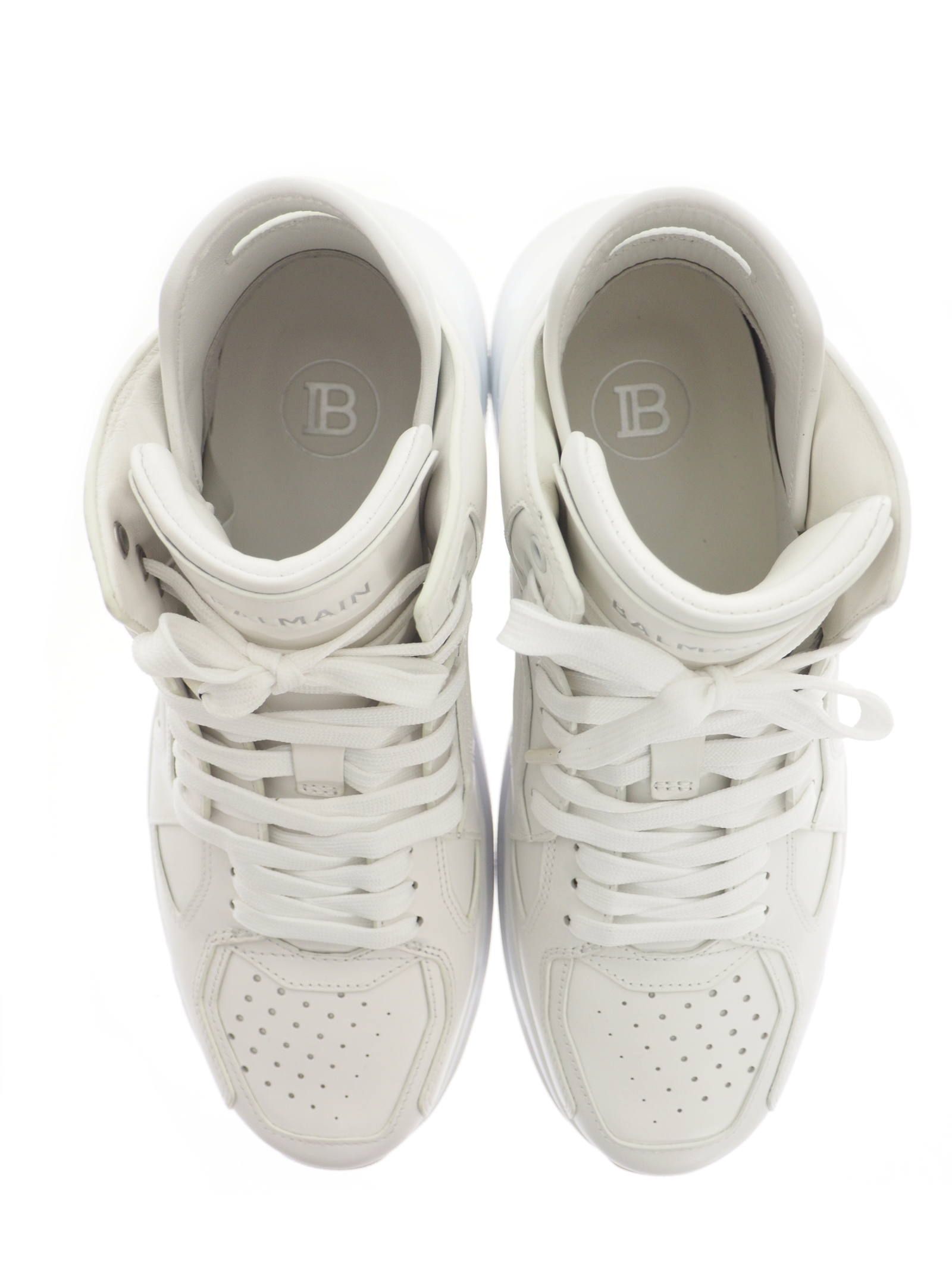 レースアップハイカット レザースニーカー BH2 SNEAKER WHITE