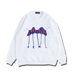 アダンス フリンジ スウェット / BRAID EMBROIDERY SWEAT PULLOVER / ホワイト
