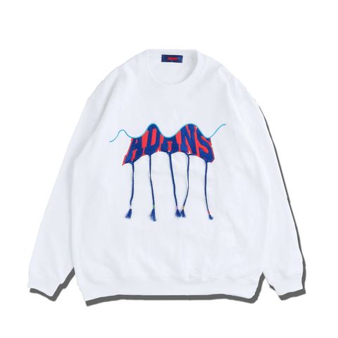 アダンス フリンジ スウェット / BRAID EMBROIDERY SWEAT PULLOVER / ホワイト