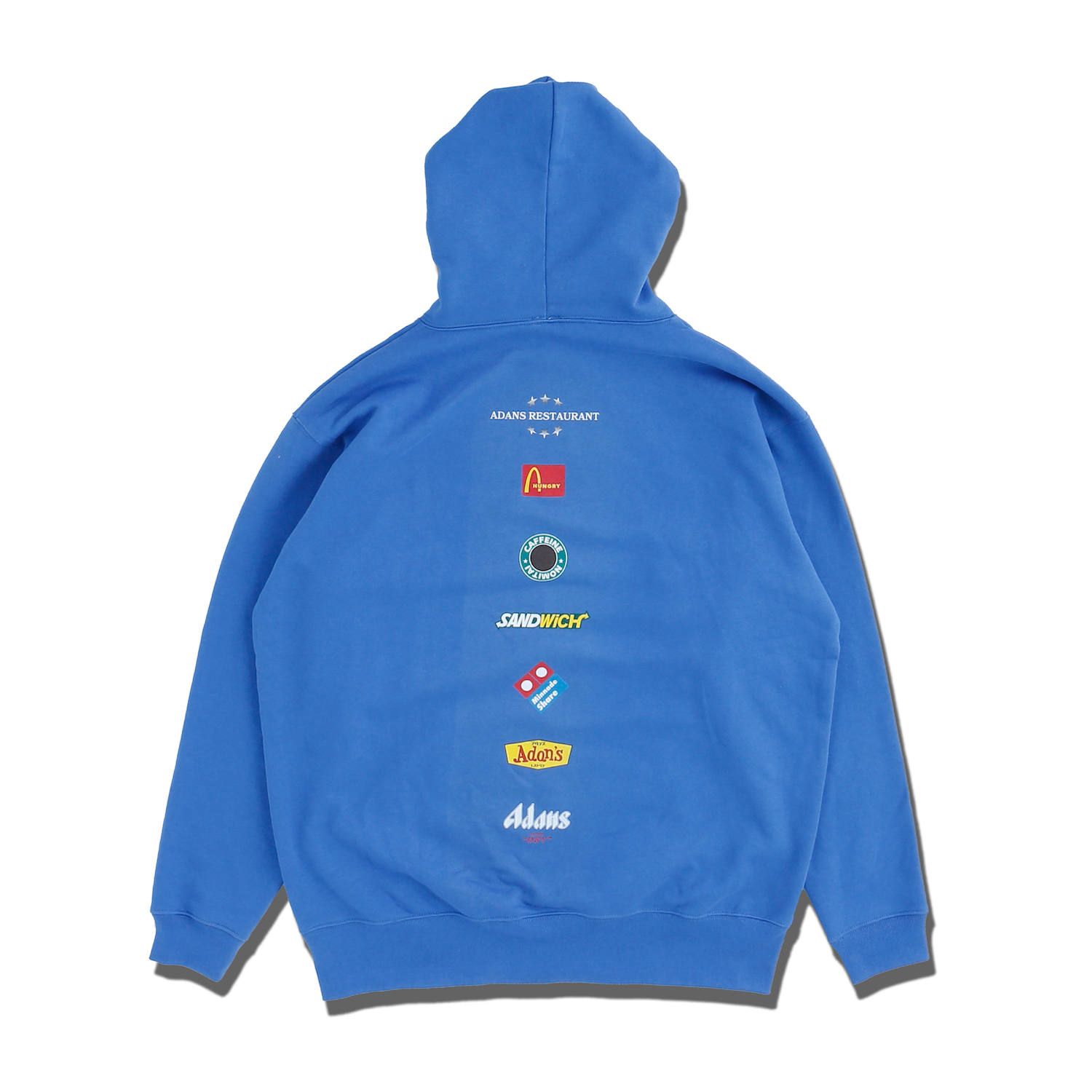 アダンス ロゴパーカー / ADANS RESTAURANT HOODIE / ブルー