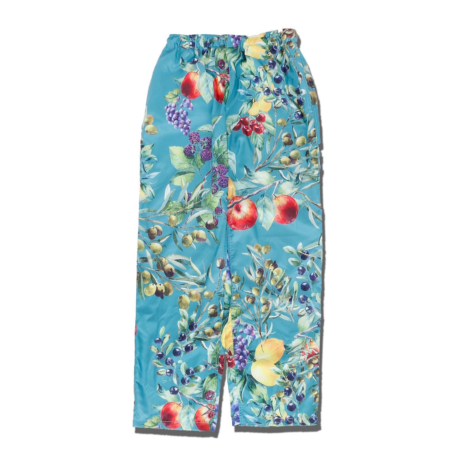 果物柄 総柄 イージーパンツ / FRUITS PATTERN PANTS / ブルー