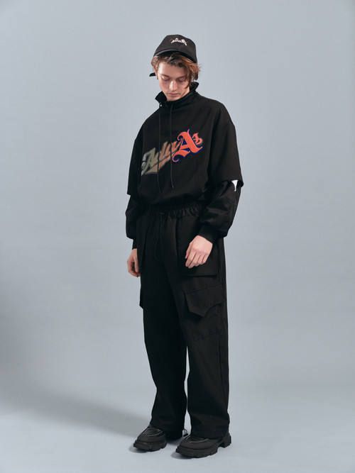 スポーツロゴプリントTシャツ SPORTS LOGO TEE - BLACK