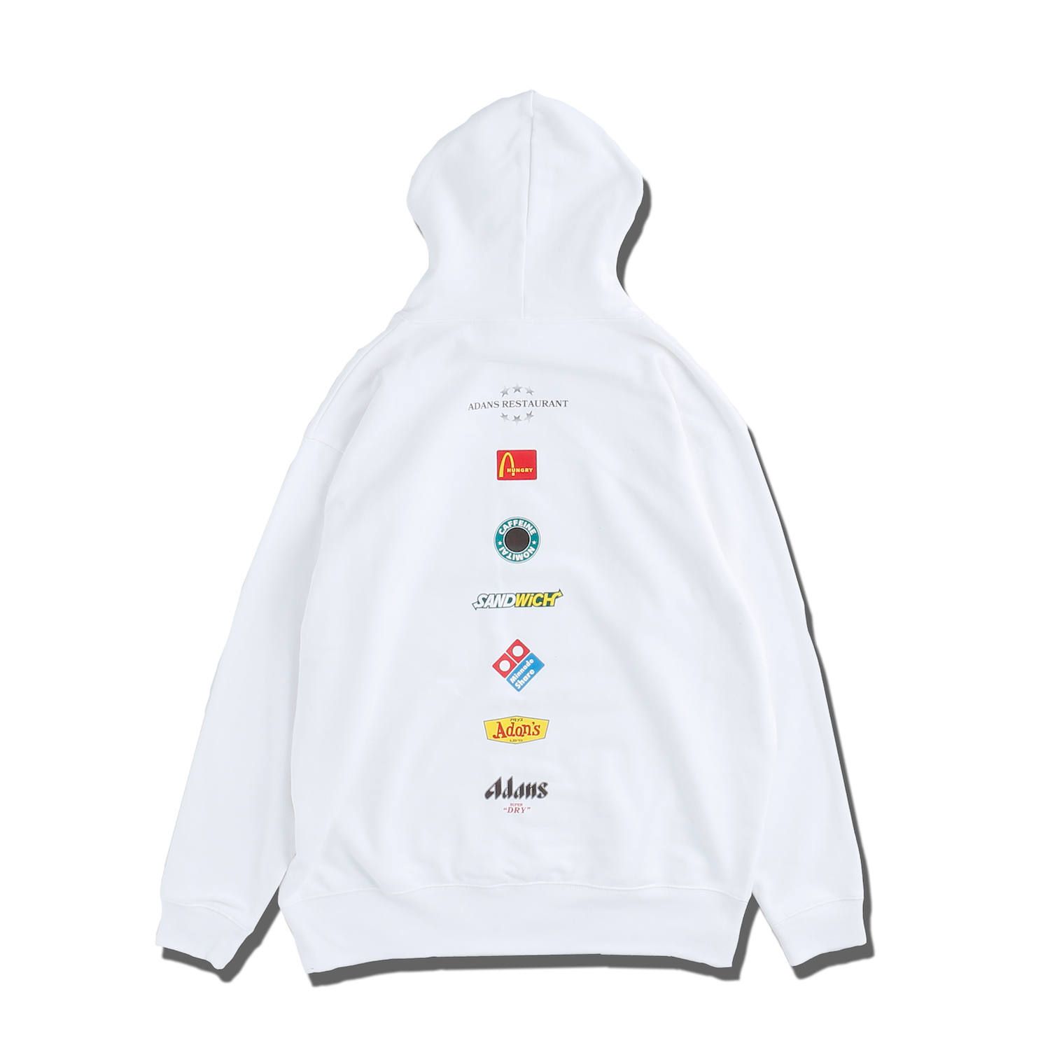 アダンス ロゴパーカー / ADANS RESTAURANT HOODIE / ホワイト