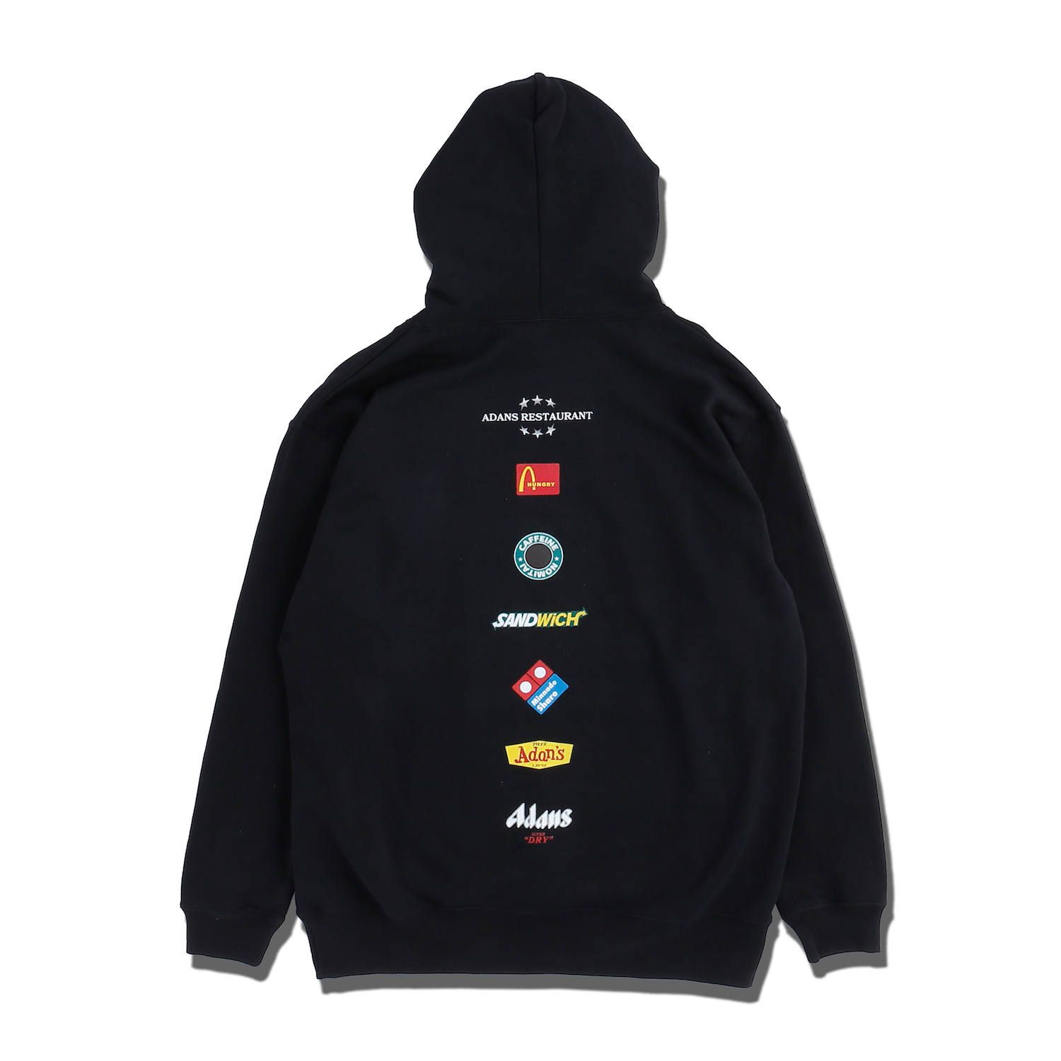 アダンス ロゴパーカー / ADANS RESTAURANT HOODIE / ブラック