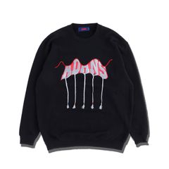 アダンス フリンジ スウェット / BRAID EMBROIDERY SWEAT PULLOVER / ブラック