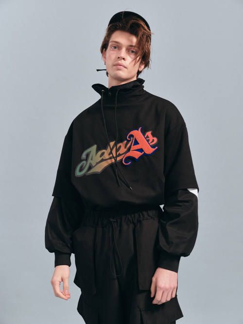 スポーツロゴプリントTシャツ SPORTS LOGO TEE - BLACK