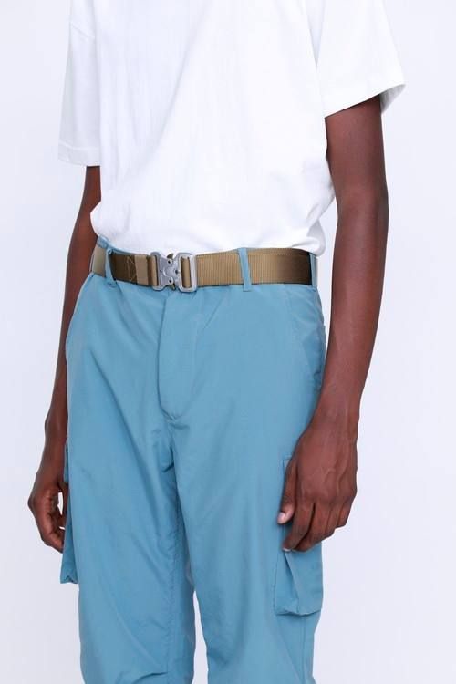 バックジャック ナイロンバックルベルト NYLON BELT - BEIGE × SILVER