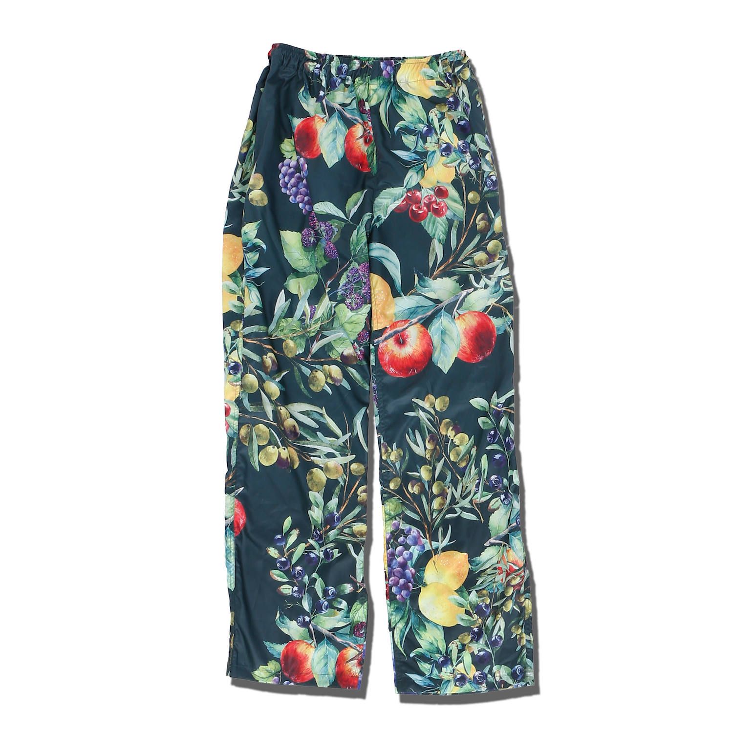果物柄 総柄 イージーパンツ / FRUITS PATTERN PANTS / グリーン