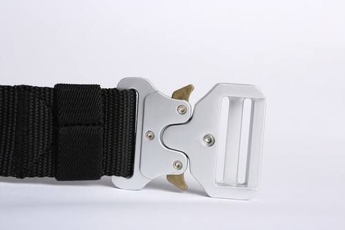 バックジャック ローラーコースター ナイロンバックルベルト NYLON BELT - BLACK × SILVER