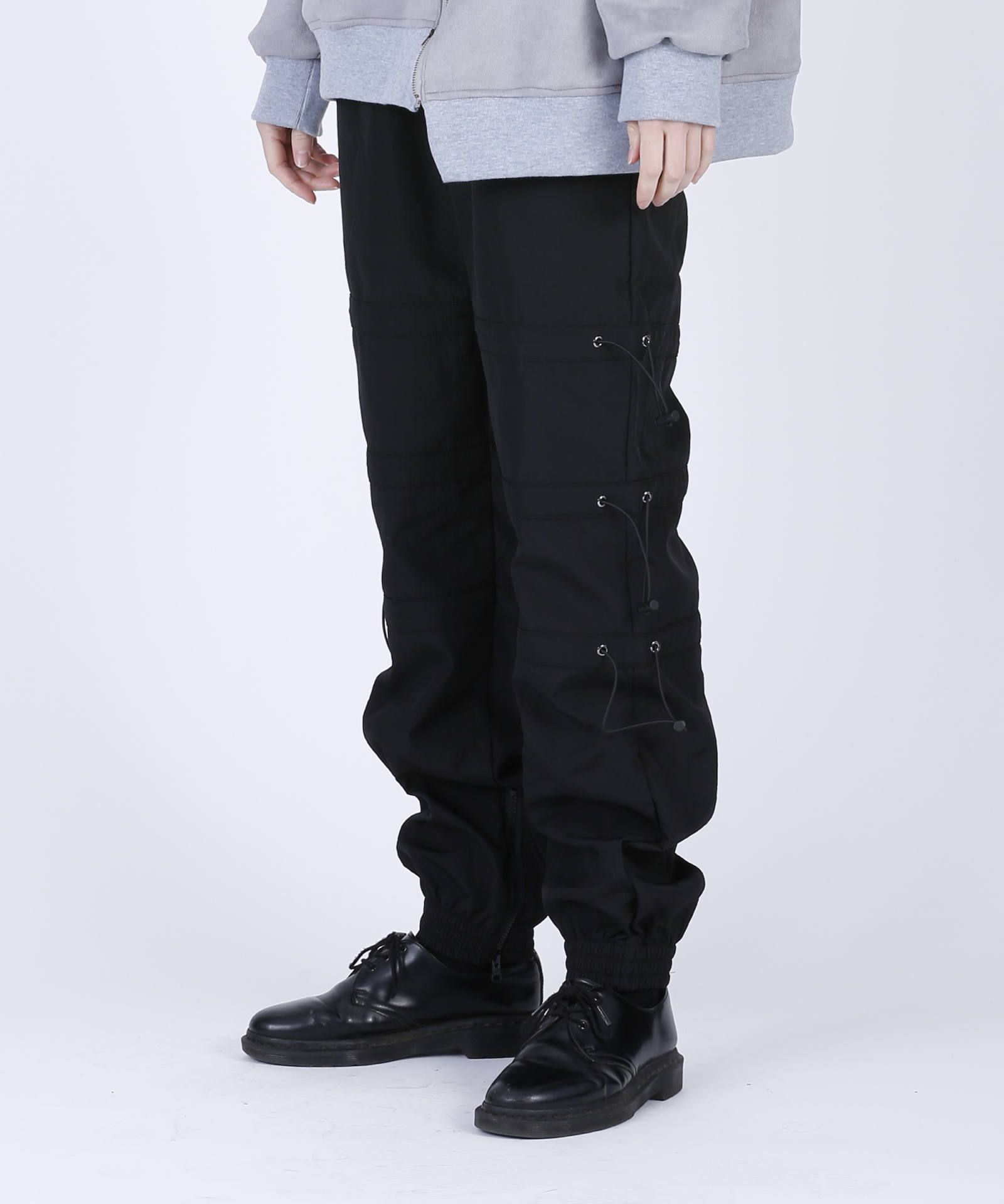 トラックパンツ / STRING TRACK PANTS / ブラック