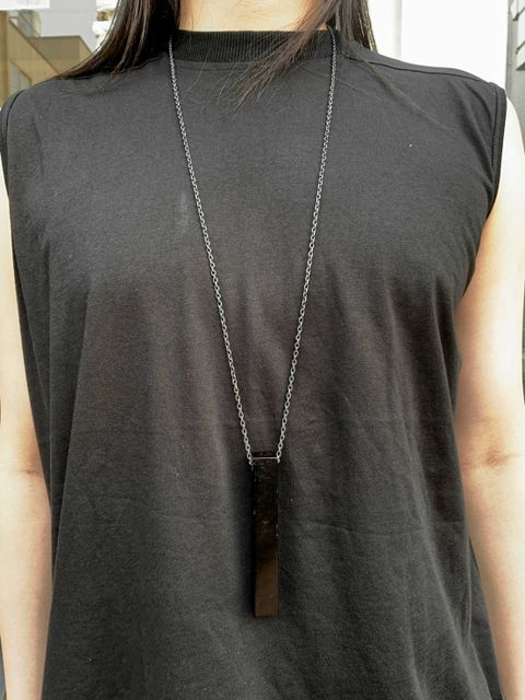 キューボイドネックレス CUBOID NECKLACE BLACK