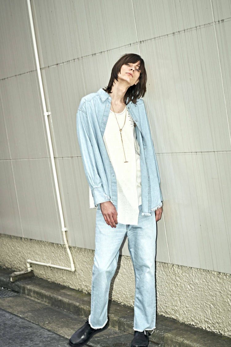 変形フリンジ ウエスタンシャツ WESTERN SHIRT - INDIGO