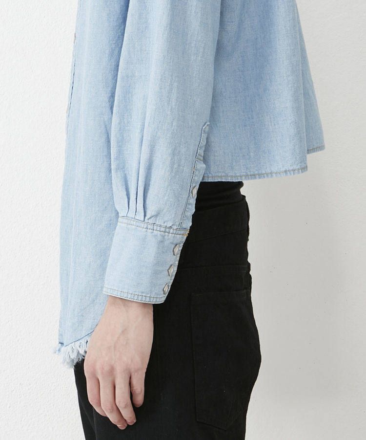 変形フリンジ ウエスタンシャツ WESTERN SHIRT - INDIGO