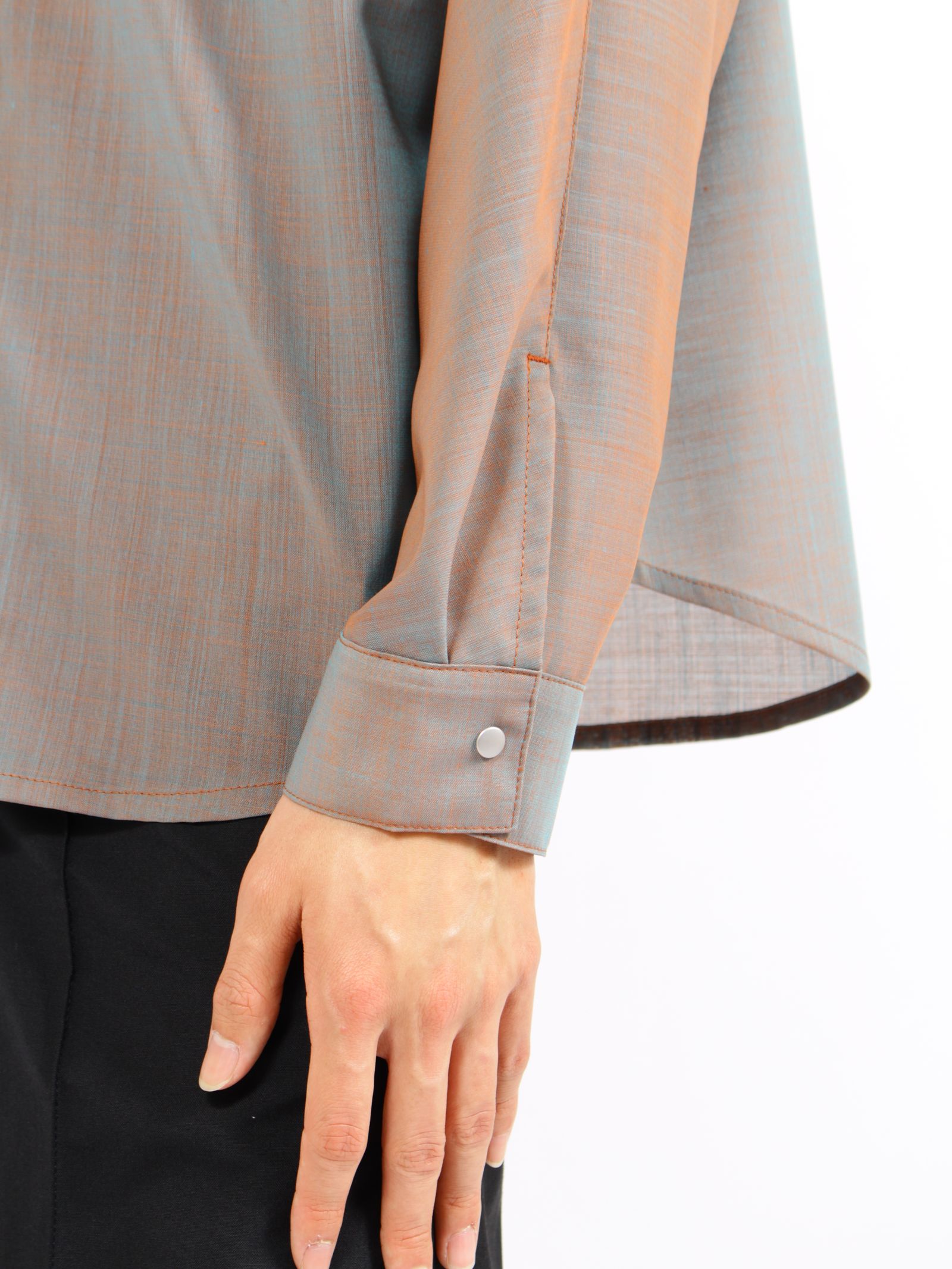 【26SS】シャンブレー マッキーノ シャツ / CHAMBRAY MACKINAW SHIRTS / オレンジグレー