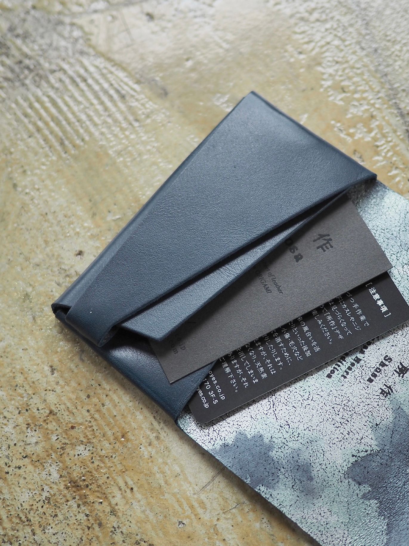 フローラル カードケース / CARD CASE / ネイビー × マルチ