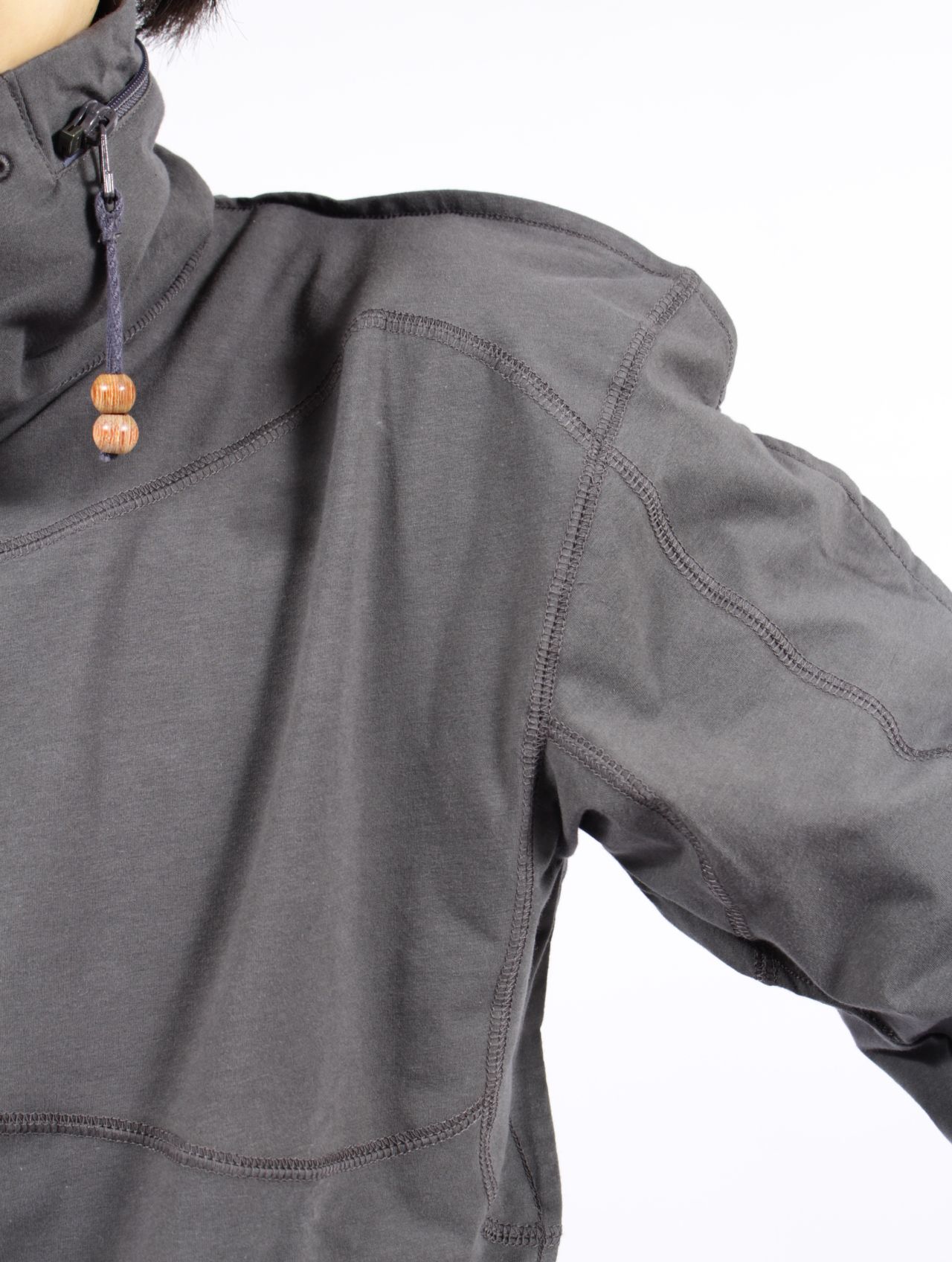 【25AW】サソウ トップス / SASOU TOP / チャコール