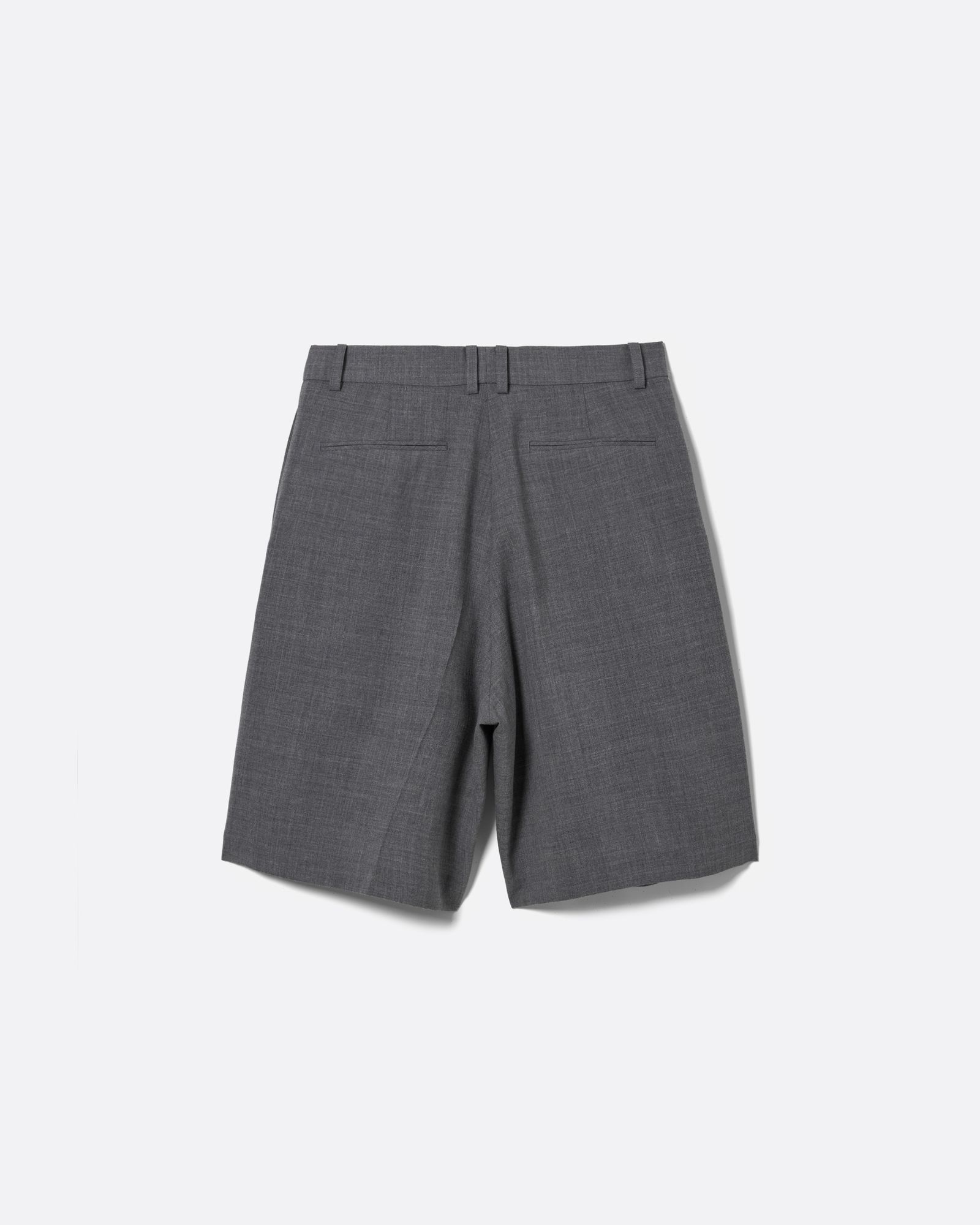ラフ ウール スリータック バギー ショーツ / ROUGH WOOL 3TUCK BAGGY SHORTS .17 / HEATHER GREY(グレー)