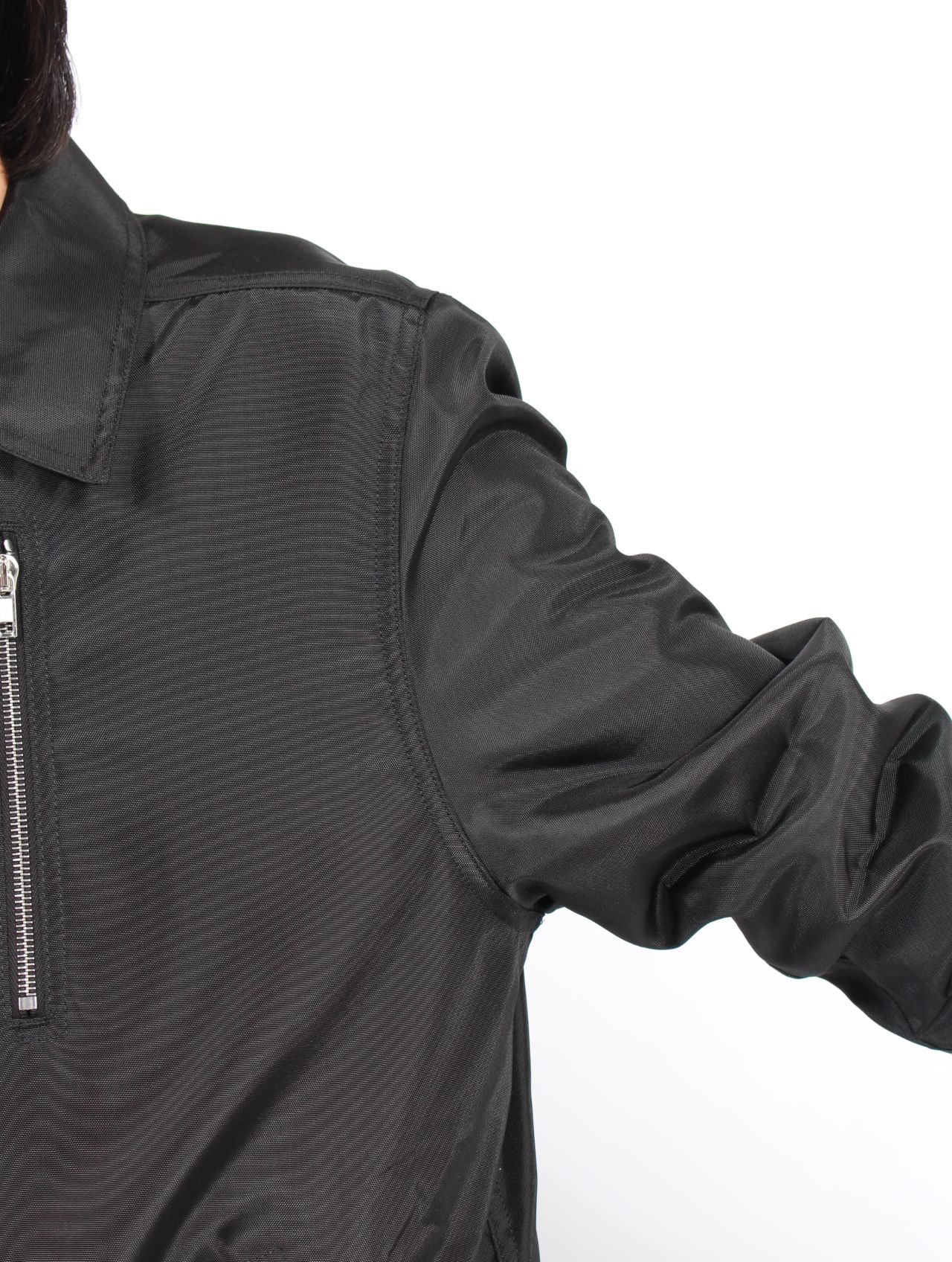 【25AW】コンシール ジップフロント ジャケット / CONCEALED ZIPFRONT JKT / ブラック
