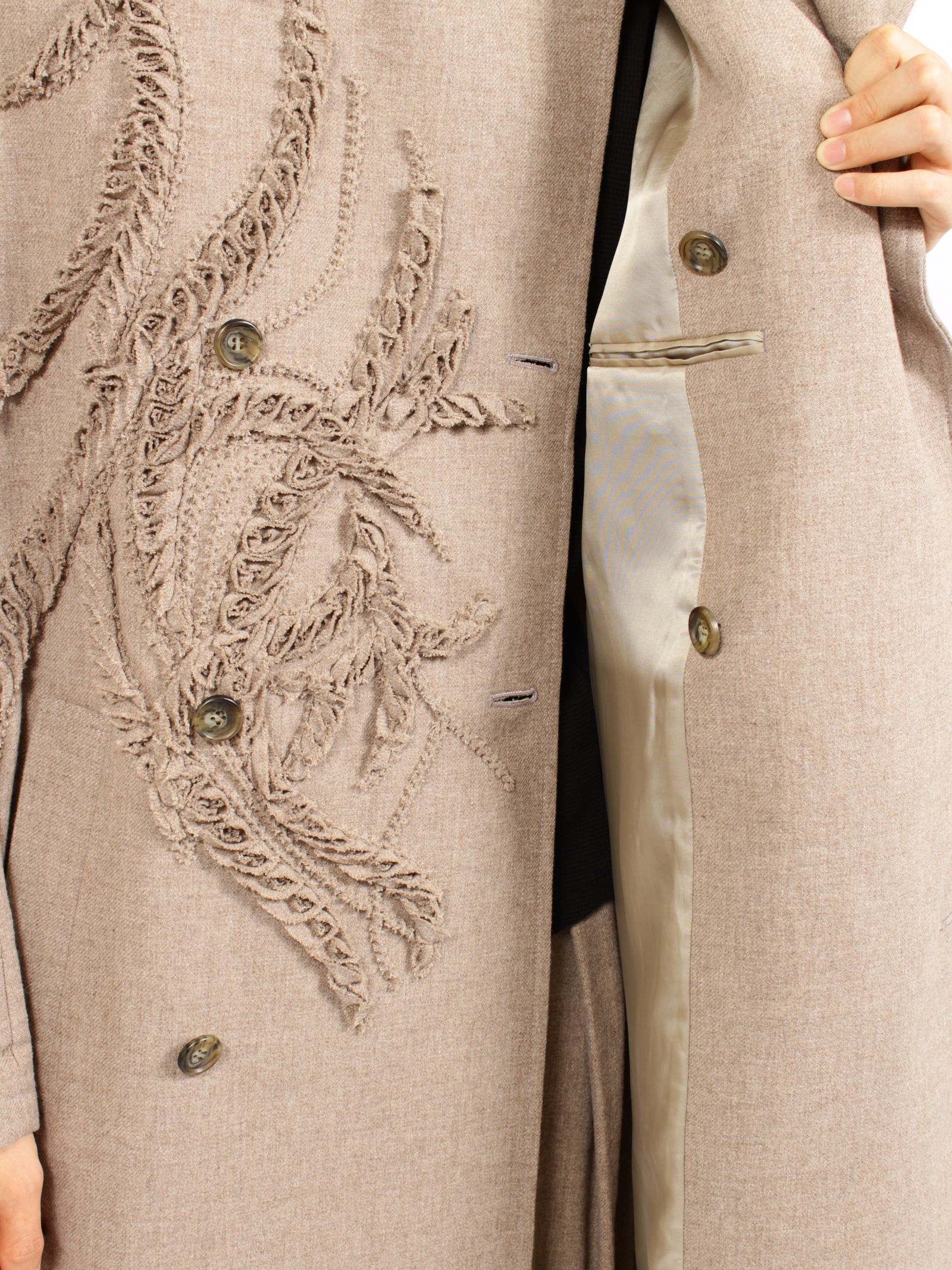 【26AW】ロング ウール コート / LONG WOOL COAT / ベージュ