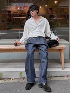 【26AW】2タック ワイド デニムパンツ / 2TUCK WIDE DENIM PANTS -ENTASIS Mk-Ⅱ- / リジットインディゴ