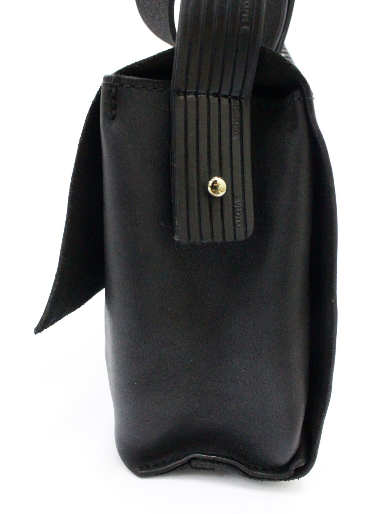 【EN04】 牛革 グロッポーネ フルグレイン クロスボディバッグ / GROPPONE FULL GRAIN CROSSBODY BAG / ブラック