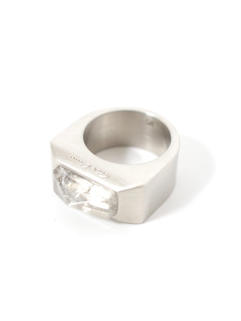 RICK OWENS - 【23FW】クリスタル ベベルド リング / CRYSTAL BEVELED 