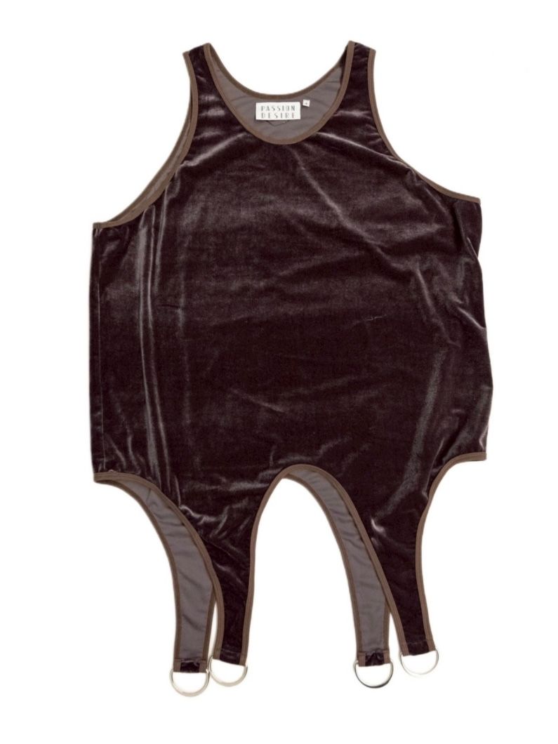 【26SS】ベロア テイル タンクトップ / VELOURS TAIL TANKTOP / チョコレート