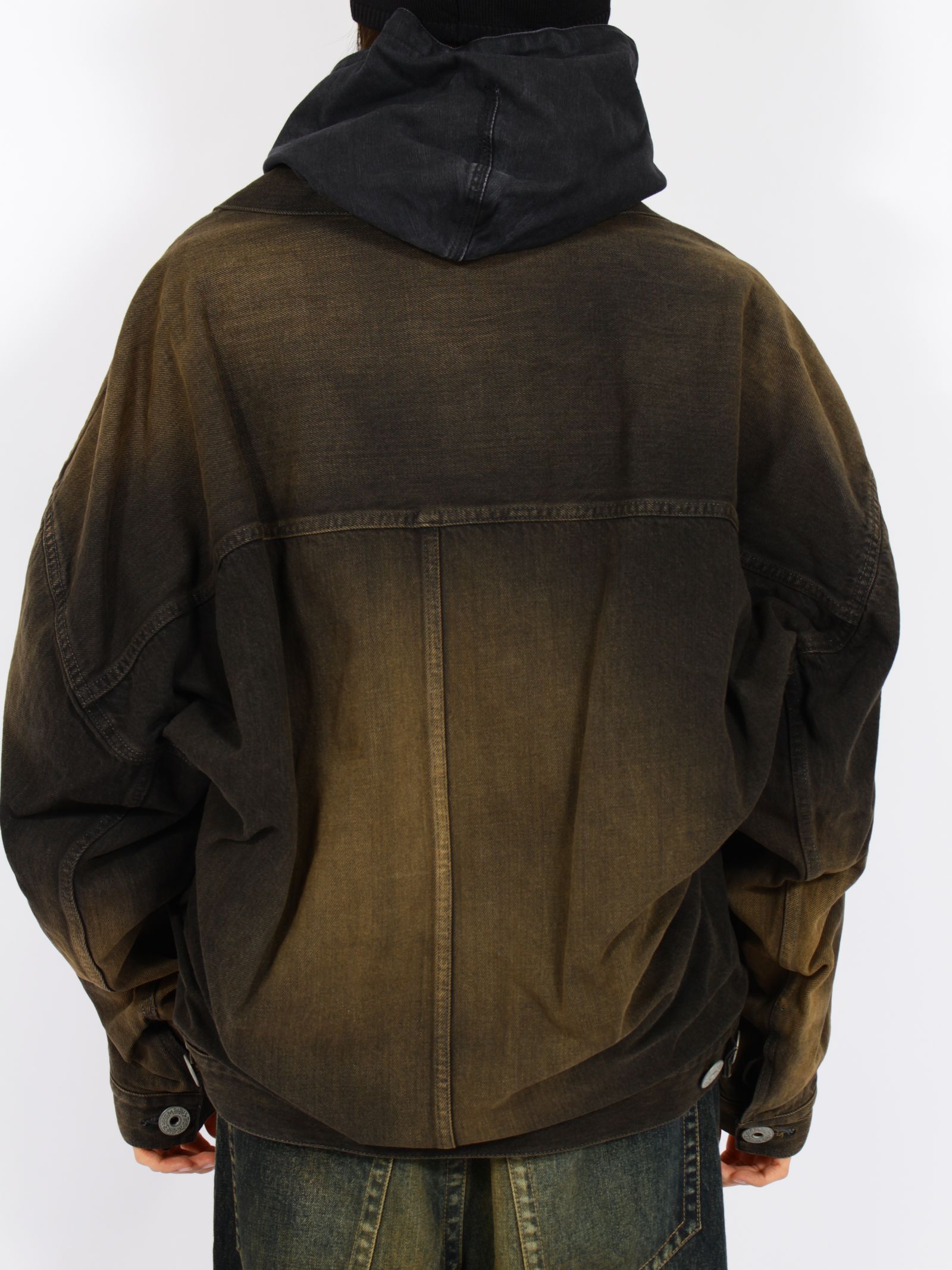 【26AW】 レイヤード デニム ジャケット / LAYERED DENIM JACKET / ブラック