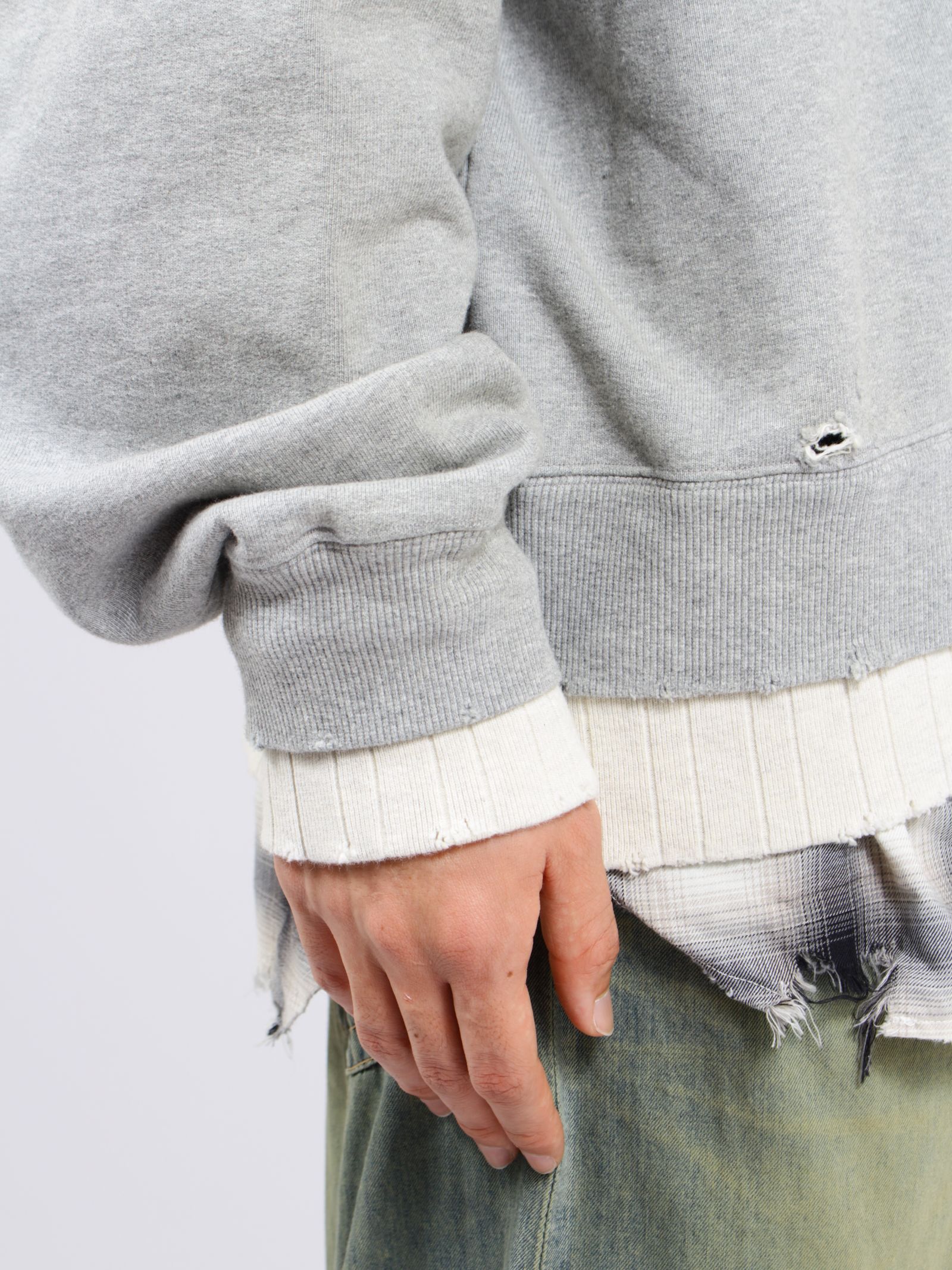 【26SS】トリプル レイヤード ポロ / TRIPLE LAYERED PO / グレー