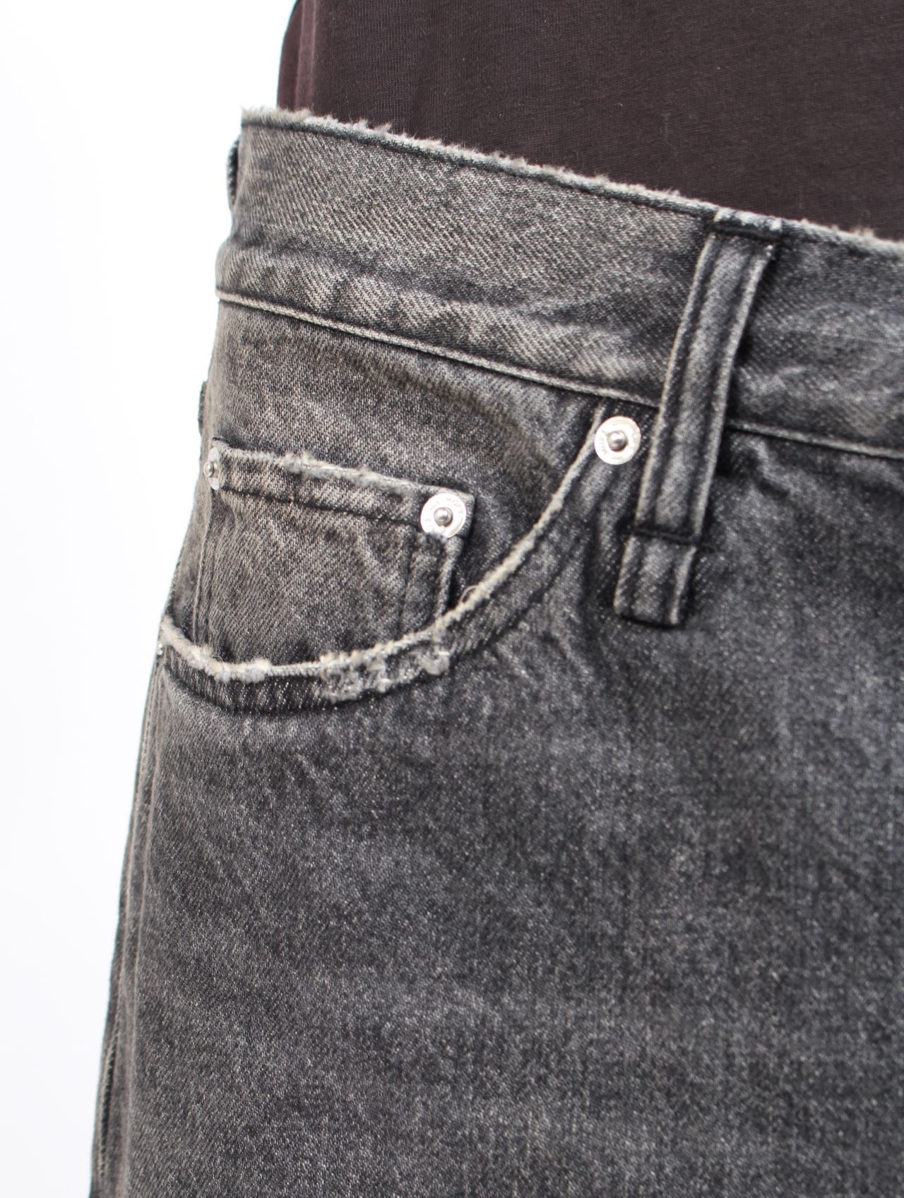【25AW】スキッド ジーンズ ワイド デニム パンツ / SKID JEANS / HEAVY BLACK VINTAGE(ブラック)