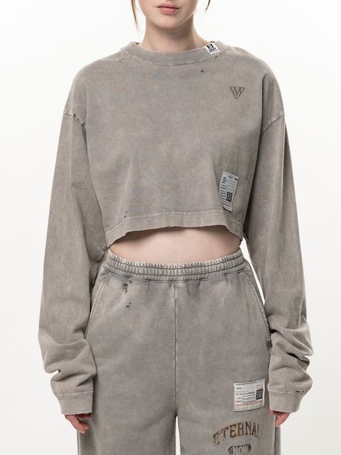 【26AW】ブリーチド ロングスリーブ ミニ Tシャツ / BLEACHED LS MINI TEE / カーキ