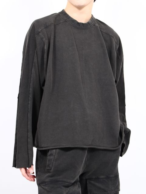 ヘビー ロングスリーブ Tシャツ 長袖 / HEAVY LS TEE / WASHED BLACK(ウォッシュブラック)