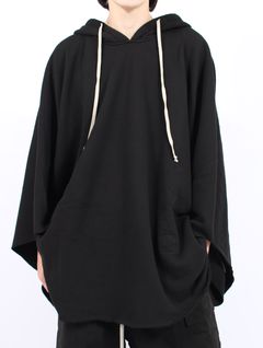 【25AW】スウェット ポンチョ / PONCHO / ブラック